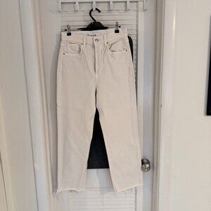 Frank & Eileen Cream High Rise Jeans